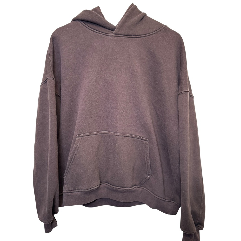 Originals Brooklyn Cloth Women Hoodie XL Brown Boxy Oversized Fleece Streetwear